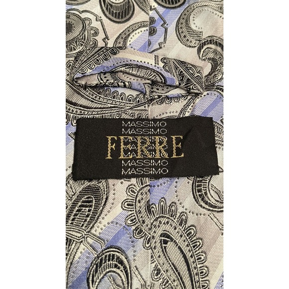 Ferre Massimo, Hand Made, 100% Silk Men’s Neck Tie, Made In China - Picture 8 of 9